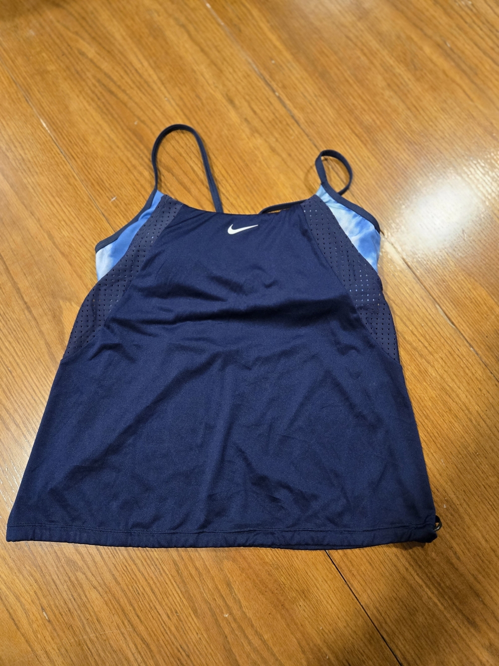 Nike Women's Navy Swim Tankini Top
